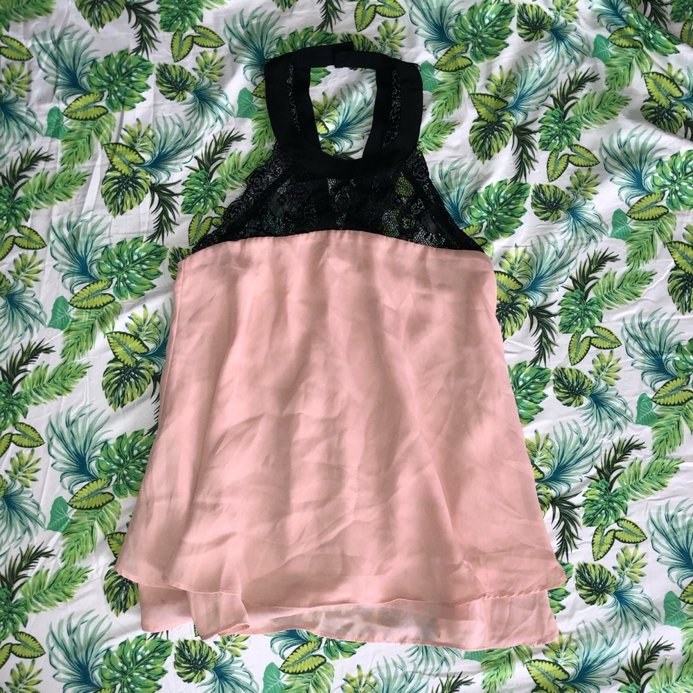 🔆2/$8 TOBI LACE AND CHIFFON FLOWY TANK BLOUSE